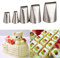 5 teiliges Spritztüllen Set Profi, FantasyDay Hochwertigen Edelstahl Kuchen Einrichtungstipps backzubehör - Weihnachten Gebäckwerkzeug für Backen Gebäck, Zuckerguss, Plätzchen, Dekorieren von Torten#4