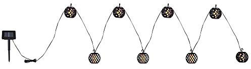 Solar-Lichterkette Kunststoff Schwarz, 98Xled