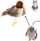PETGEEK GiGwi Interactive Cat Feather Toy, Melody Chaser Chirpy Bird & Cricket Cat Toy Plush Toys for Cats, Squeak Cat Toys for Indoor Cats