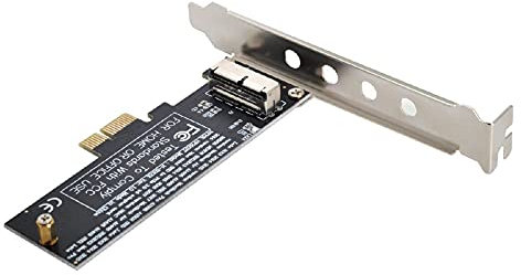 Cablecc PCI Express PCI-E 1X auf 12+16Pin 2013-2017 Mac Pro Air SSD Konvertierungskarte für A1493 A1502 A1465 A1466