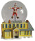 Department 56 National Lampoon's Christmas Vacation Santa Clark and The Griswold House Geformter Wasserkugel Wasserball, 13 cm, Mehrfarbig