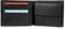 MOKIES Leder Geldbörse Herren - extra stabile Doppelnaht - Querformat mit 4 Fächer - RFID - Portmonee für Männer - Brieftasche Geldbeutel Wallet (G1607 Schwarz)