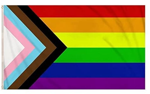 Vendeur britannique | Drapeau arc-en-ciel Gay Pride 2022 | Grande taille 90 x 150 cm | Bannière arc-en-ciel pour communauté LGBT gay, bisexuel, lesbienne, transgenre