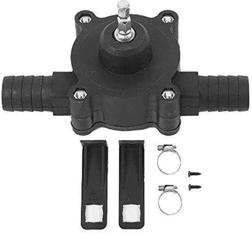 VOBOR Drill Pump Manual DC Pump Black Hand Electric Drill Pump Micro Self Priming Water Transfer Pump Manual Pump