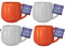 evelay Halloween Mug Ceramic Set of 4 Tea Water Coffee Mugs Cups Ideal Halloween Gifts for Men and Women