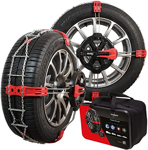Polaire Steel Grip P150 Schneeketten für PKW und SUV, 9 mm Glieder für Reifengröße 245/75/15, Montage ohne Anfahren, ÖNORM V5117 zertifiziert für ABS-Systeme