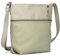 Zwei Damen Umhängetasche JANA J10 Crossbody Bag 5 Liter Handtasche im Canvas-Stil im Bicolor-Design + passender Kosmetikbeutel/Geldbeutel gratis (jade)
