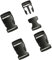 WeddHuis 4 Stück Gurtband Steckschnallen Für 25 Mm Breite Gurtbänder, Steckschnallen-Klickverschluss, Ersatz Steckverschluss, Schnalle Reparatur, Rucksack Gurtschnalle, Steckschließe Gurt