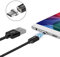 Samsung Magnetic Charger Cable Fast Charge, 5.9ft Nylon Braided USB C 3A Charging Cord for Galaxy S23 Ultra S22 S21 FE, Z Fold Flip 4, A54 A34 A14, Note 20 10 & Tab S A Tablets (Magnet A to C 1.8m)
