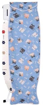 QISUO Table à Repasser - Housse de Protection, ImperméAble/Anti-Insectes/Anti-Taches, Pliable - Tissu Oxford Imprimé, Sac de Rangement Protecteur, Accessoires de Protection de La Table à Repasser