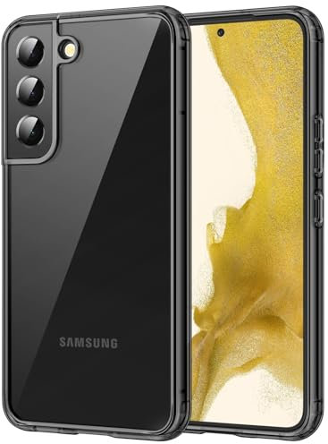 JETech Hülle für Samsung Galaxy S22+ / S22 Plus 5G 6,6 Zoll, Nie Vergilbung Stoßfest Schutzhülle, Anti-Kratzt Harte PC Rückseite (Schwarz)