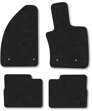 Fiat Tipo (2016-2023) [Automatic] Carpet Car Mats | Black Edge Trim Tailored Fit Floor Mats Full Coverage Protection Accessories Easy Clean Anti Slip Made in the UK
