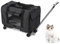 Transporttasche mit Rollen für Katze und Hunde, Tragetasche mit Teleskopgriff und Abnehmbaren Rädern, Faltbare Haustiertrage Transportbox mit Trolley für Kleine Mittelgroße Hund und Katzen (Schwarz)