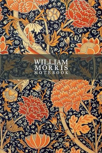 William Morris Vintage Composition Notebook. 6x9 inch format, 120 blank white pages. wallpaper cover: For notes, travel, drawings, school, college, university, journal. Softcover