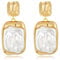 HESSAWELL Gold Barock Perlenohrringe Unregelmäßige Perlenohrringe für Frauen Modeschmuck Gold Silver Statement Vintage Stud Earrings for Women and Girls Gifts