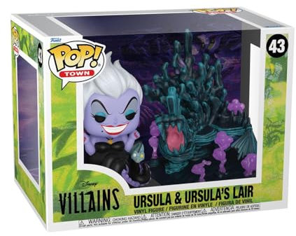Funko Pop! Towns: Villains - Ursula's Lair - Disney Villains - Figura de Vinilo Coleccionable - Idea de Regalo- Mercancia Oficial - Juguetes para Niños y Adultos - Movies Fans
