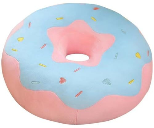 Sanfly Donut-Kissen, Gefülltes Donut-rückenkissen, Wurfkissen, Süßes Donut-weiches, Gefülltes Plüschkissen, Simulationsessen, Sofa-stuhlkissen