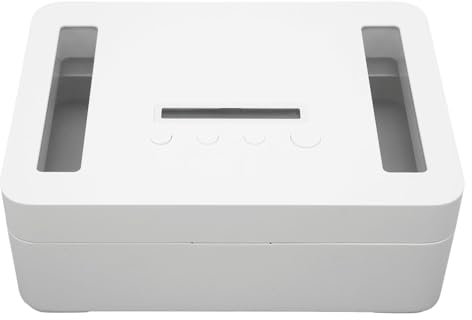 Yunir Timed Lock Box, Portable Smart LED Display Metal 365 Days Self Control Safe Design Timer Lock Box, with Child Lock, for Phones Snacks (S 13x8cm)