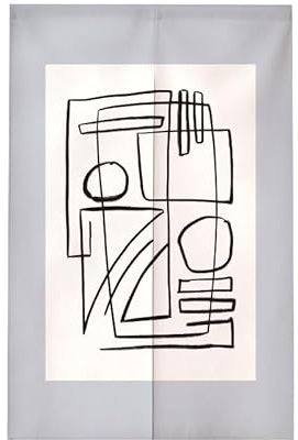 Türvorhang Rechteck Grau Küchenvorhänge Polyester Raumteiler Vorhang Kurz Scheibengardinen mit Teleskopstange Vorhänge Kurz Türvorhang Insektenschutz Fliegenvorhang Terrassentür 90x200cm