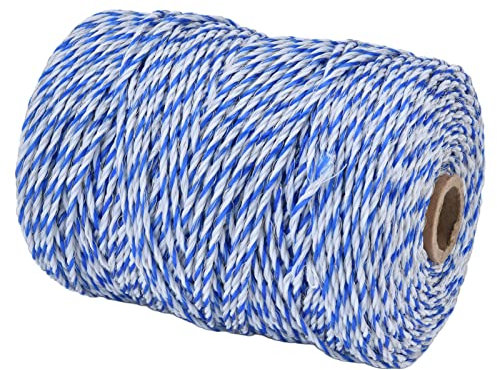 FUZHUI Extrem Langlebige Und Sichtbare Elektrozaun-Litze – Sicheres Und Effizientes 200 M Langes Leitfähiges Seil Für Nutztiere