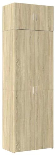 vidaXL Hochschrank Sonoma-Eiche 70x42,5x225 cm Holzwerkstoff