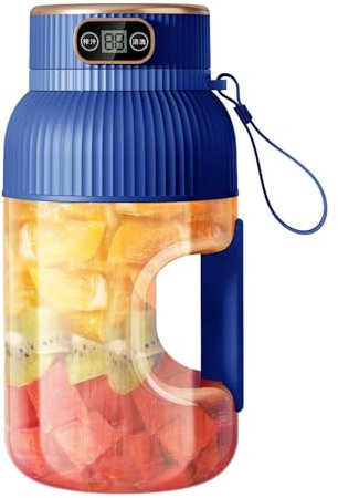 Personal Blender Portable, Portable Smoothie Blender, Compact Personal Blender with Digital Display, 1200ML Large Capacity - Multifunctional Blender for Juices and Shakes