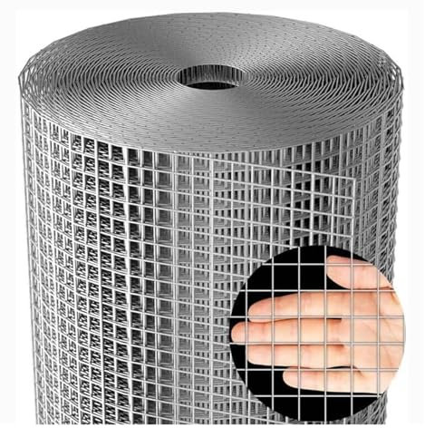 VXHCS Maille en Acier Inoxydable 304 Jardin d'oiseaux en Grillage Câblé, 6mm/0.8mm Filet de Sécurité pour Garde-Corps, Filet D'élevage de Volailles(7inx66ft(0.17x20m))