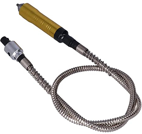 Flexible Shaft Chuck, Metal 0.3-6.5mm Rotary Tool Adapter | Metal Construction, 0.3-6.5mm Clamping Range, Power Drill Extension, Rotary Grinding Machine Compatibility