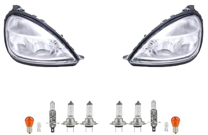 Johns, Scheinwerfer Set links & rechts Leuchtmittel passend für Mercedes W168 A-Klasse