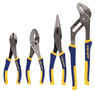 IRWIN VISE-GRIP Pliers Set, 4-Piece (2078707), Blue