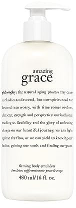 philosophy amazing grace body lotion 480ml , body moisturiser for dry skin , firming body emulsion
