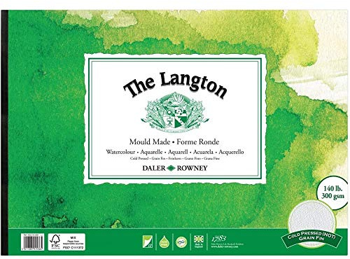 Daler-Rowney The Langton CP Watercolour 300gsm A3 Paper 12 Sheets