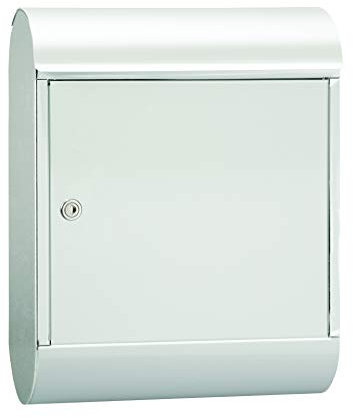 Renz 842000DE MEFA Topaz 842 Boîte aux lettres avec serrure de sécurité Blanc brillant 430 x 340 x 150 mm