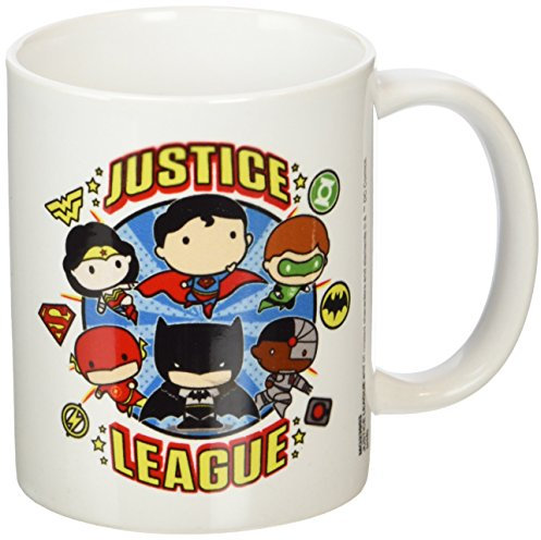 DC Universe Justice League Chibi 11oz/315ml Kaffeetassen, Mehrfarbig, 7.9x11x9.3 cm