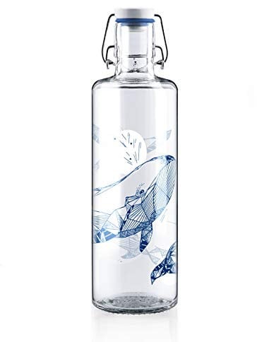 soulbottles 1,0 l • souldiver • Trinkflasche aus Glas • vegan, plastikfrei, nachhaltig