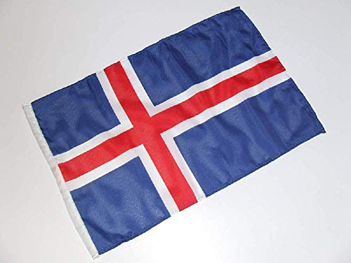 generisch Island Fahne/Flagge 30x45 cm mit Hohlsaum
