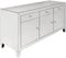 Kare Design Luxury, verspiegeltes Sideboard mit Türen und Schubladen, in verschiedenen Ausführungen erhältlich (H/B/T) 77 x 140,5 x 45 cm, Silber, 77x140cm