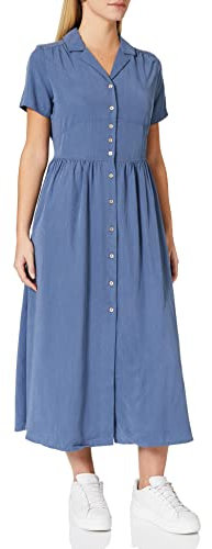 Mavi Damen Dress Kleid, Blau (Denim 18790), Large (Herstellergröße: L/)