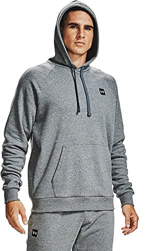Under Armour Men Rival Fleece Hoodie, Men’s running hoodie with loose fit, comfortable and warm hooded jumper for men