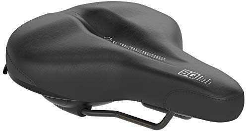 SQlab Unisex – Erwachsene 621 Ergolux Active 2.0 Fahrradsattel, Schwarz, 21 cm