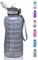 MYFOREST 2200ml/74oz Sports Water Bottle, Time Marker for Motivational Hydration, Drop-proof, BPA-free, Wide Mouth for Easy Clean: Cold/Hot/Carbonated/Cider