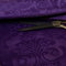 Tessuto per tappezzeria in velluto morbido con motivo damascato in rilievo di qualità, viola per divani e tende (campione da 10 cm x 8 cm)