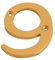 Brass Door Numbers Screw On 3 Inch Door Number Elegant and Bold Door Numerals Suitable for All Door Types Including Wooden uPVC and Composite Number 9