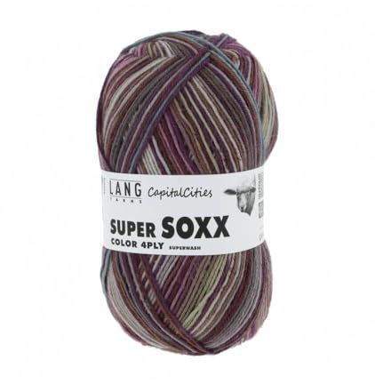Lang Yarns - Super Soxx Color 4-fach 0341 violett blau 100 g