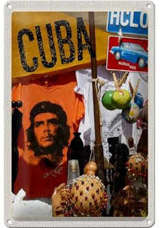 FEMER Blechschild Reise 20x30cm Cuba Karibik Che Guevara Havanna Club