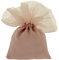 Generico 12X CIUFFO Bag Sacchetto Portaconfetti Rosa Antico 10x13 cm BOMBONIERA