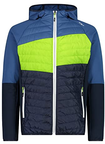 CMP Herren Hybrid Hoodie Jacke, black blue, 52