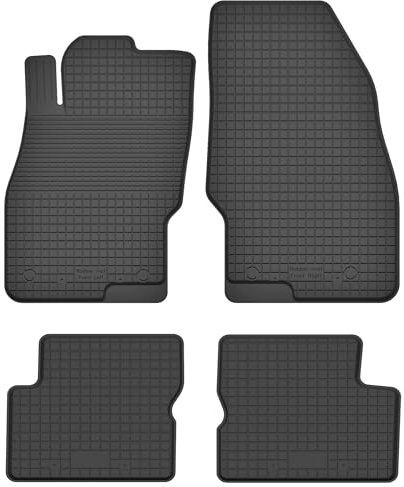 Gummimatten Gummi Fußmatten Satz für FIAT Grande Punto (05-10) / Punto Evo (09-12) / Punto 12' (12-18) / Linea (07-15) - Hoher Rand 15 mm