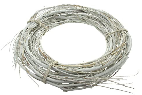 Reisigkranz White Charme, Maße: ca. Ø 45 cm, Innen-Ø 25 cm