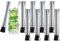 Domensi 8 Pieces 8 Inches Stainless Steel Cocktail Muddler and Mixing Spoon, Muddler for Cocktails 10 Inches Bar Spoon Cocktail Muddler Stirrer for Mojitos Fruit Drinks Home